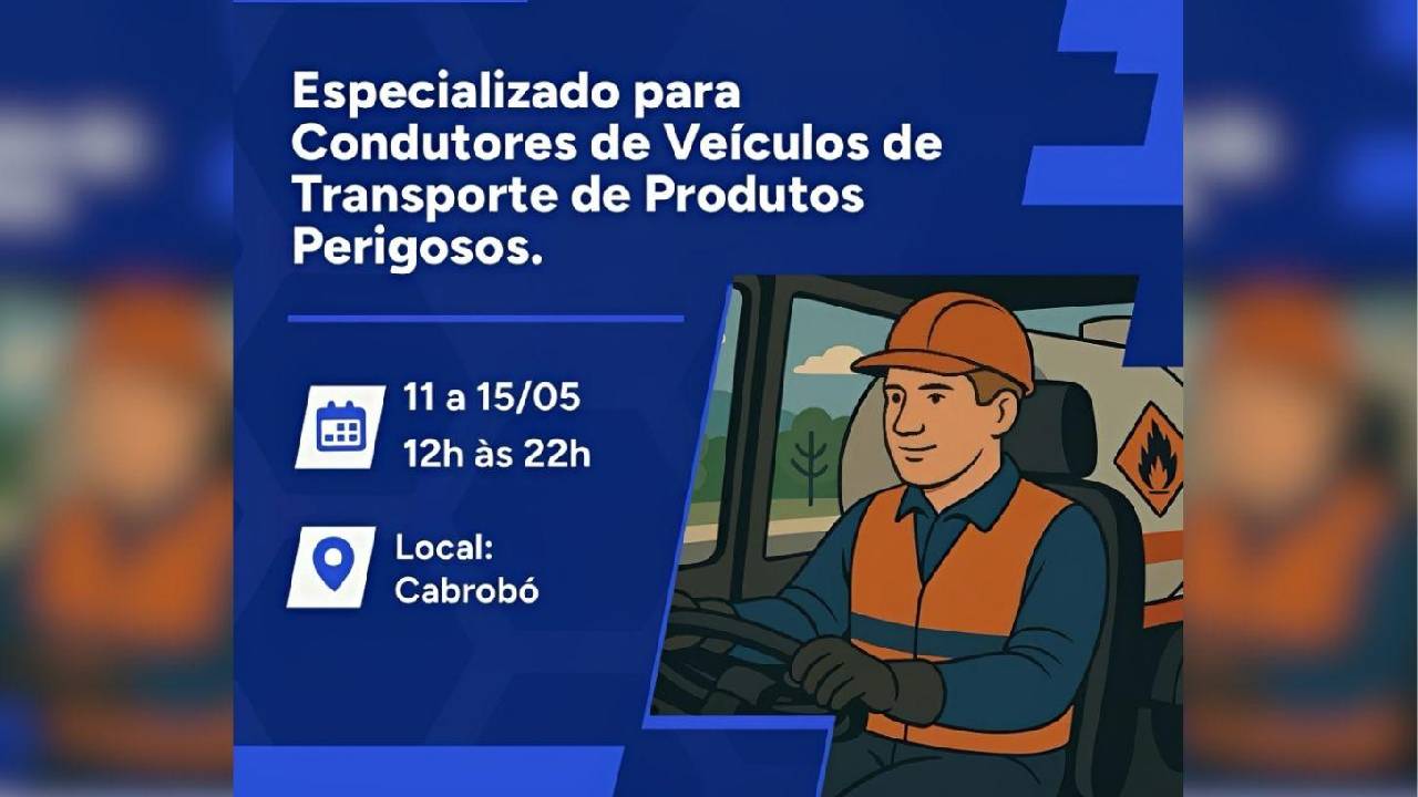 CABROBÓ OFERECE CURSO PARA TRANSPORTES DE CARGAS PESADAS