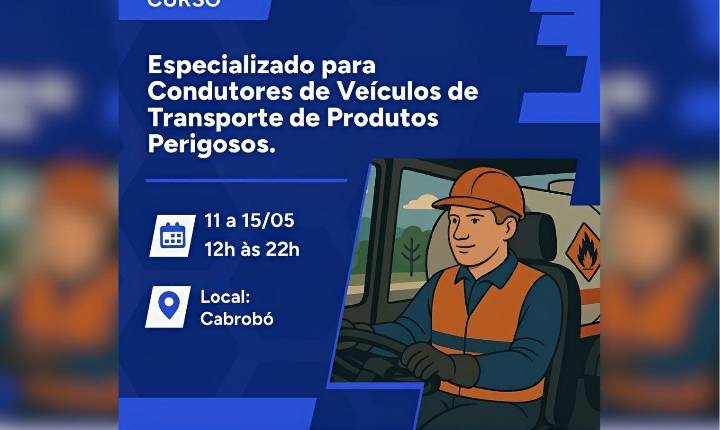 CABROBÓ OFERECE CURSO PARA TRANSPORTES DE CARGAS PESADAS