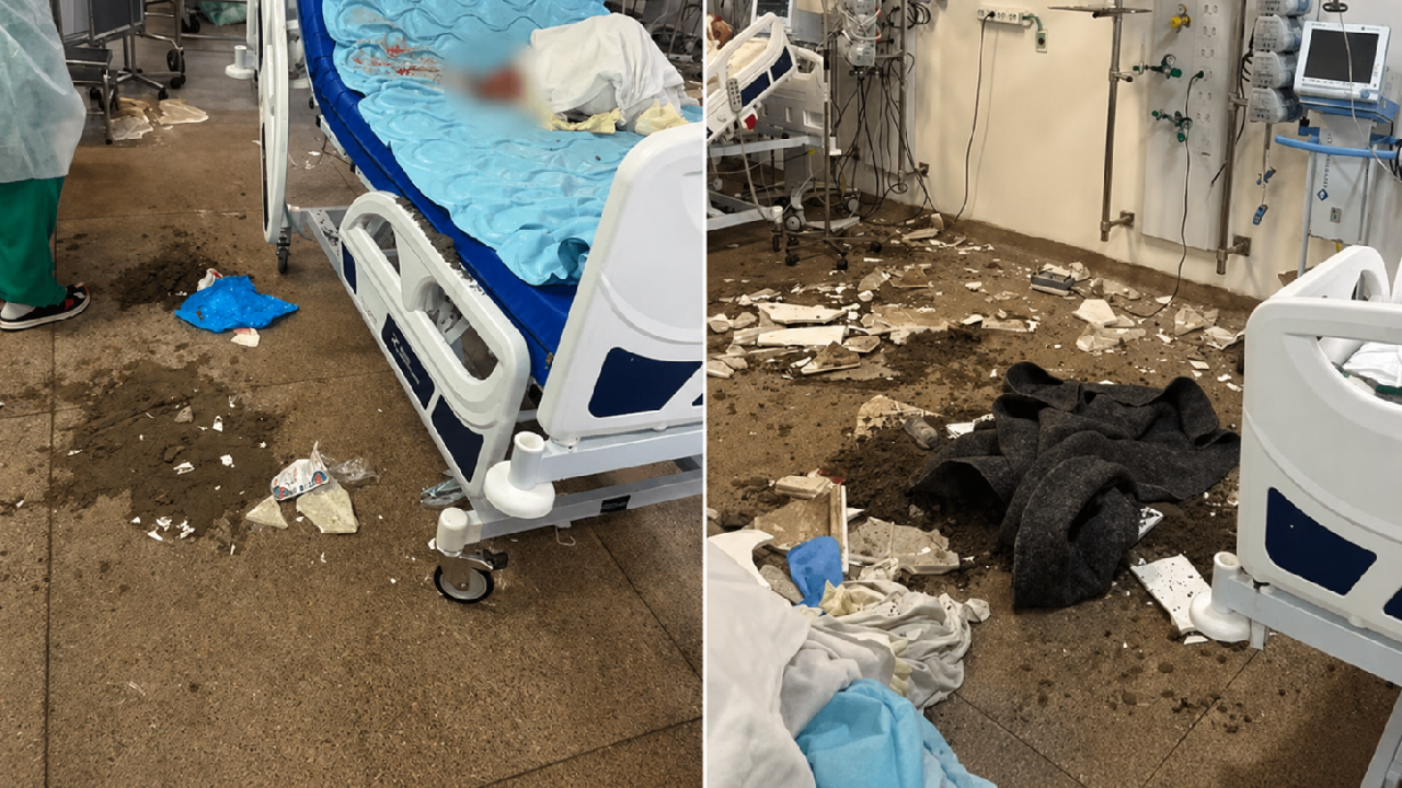 FORRO DE TETO DESABA NO HOSPITAL DA RESTAURAÇÃO E FERE PACIENTE RECÉM-OPERADA