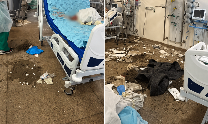 FORRO DE TETO DESABA NO HOSPITAL DA RESTAURAÇÃO E FERE PACIENTE RECÉM-OPERADA