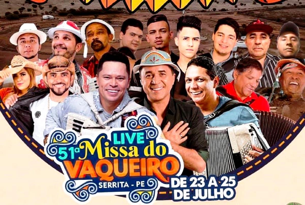 Serrita divulga programação cultural de lives da 51ª Missa do Vaqueiro.