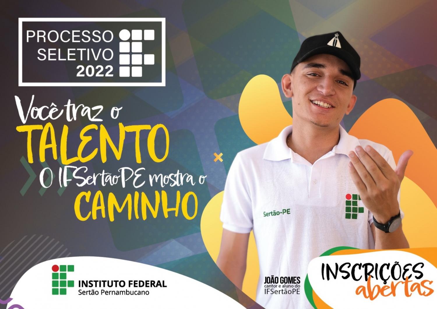 IFSertãoPE lança edital do Processo Seletivo 2022 para cursos técnicos.