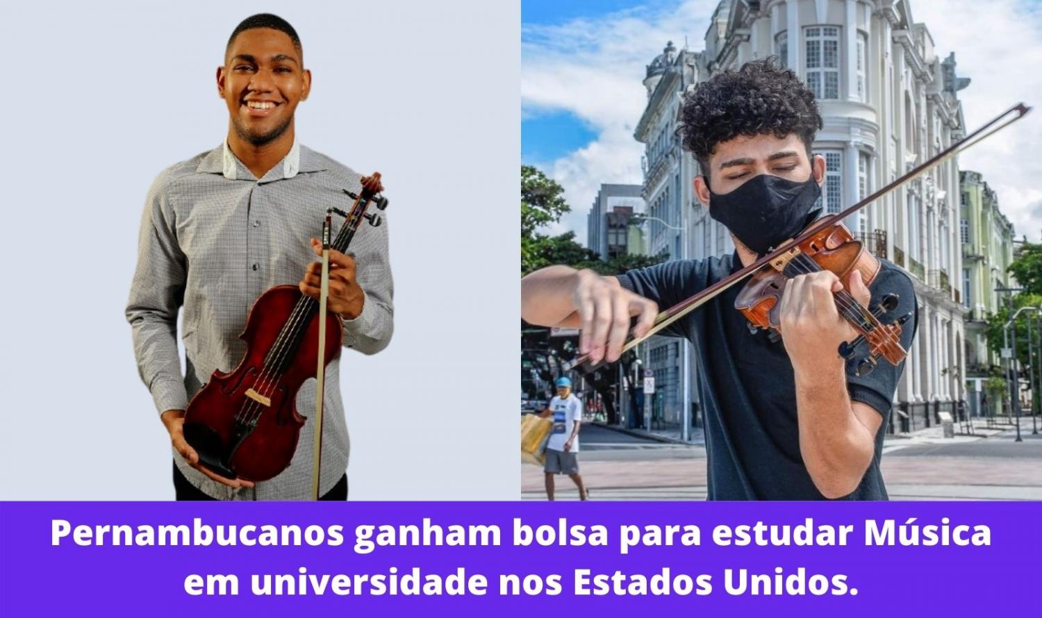 Pernambucanos ganham bolsa para estudar Música em universidade nos Estados Unidos.