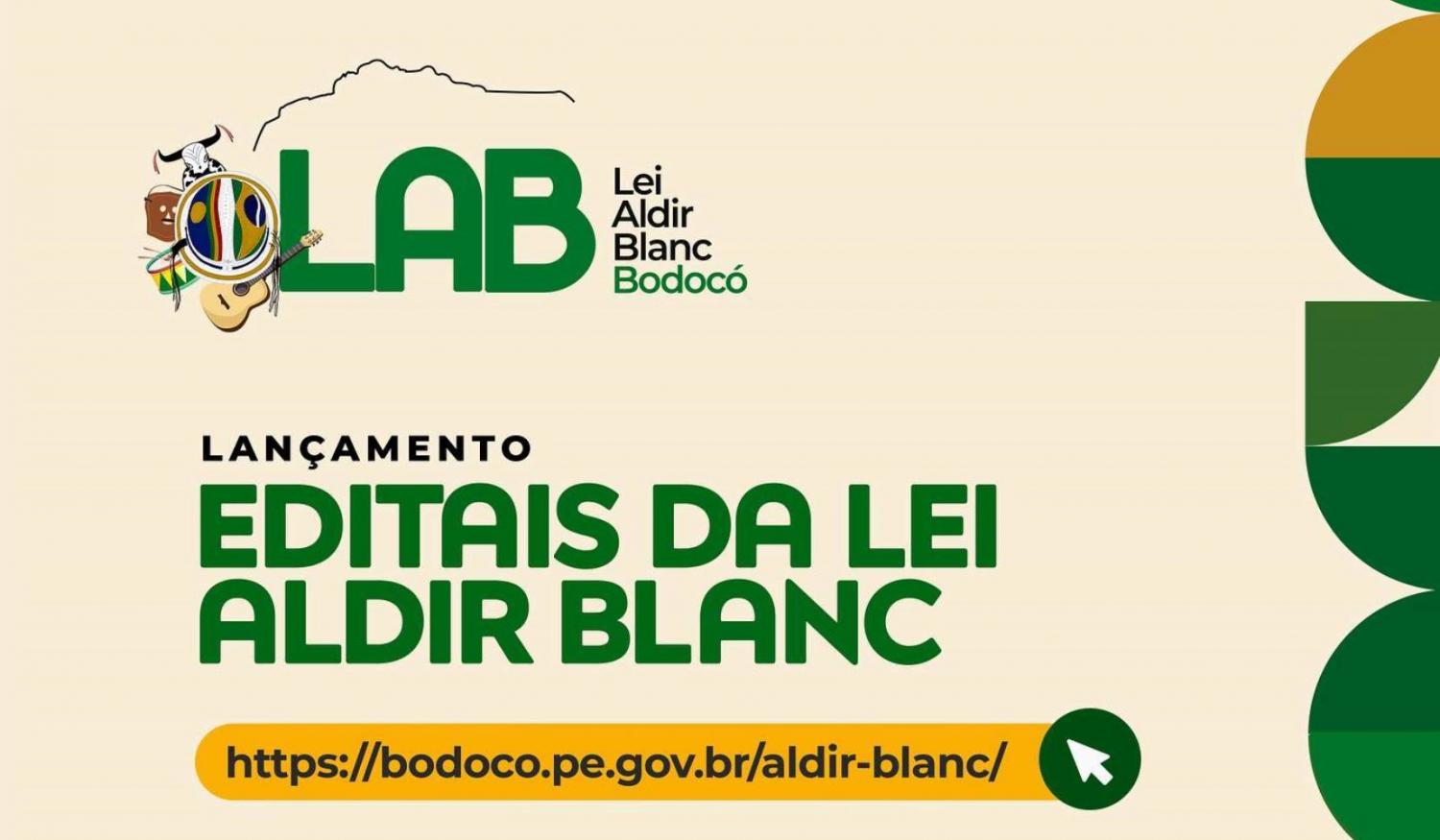 Prefeitura de Bodocó lança editais da Lei Aldir Blanc.