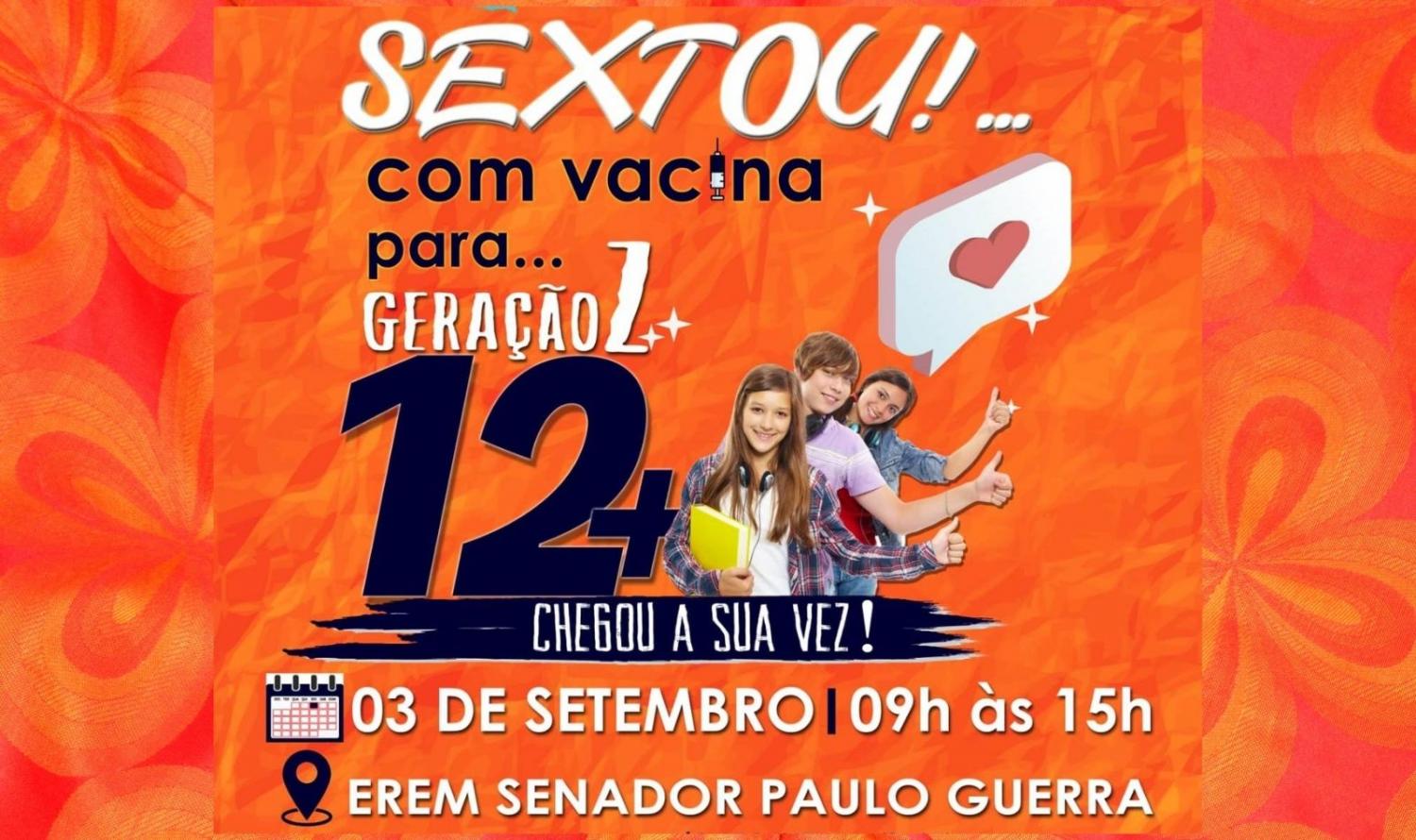Covid-19: Cabrobó começa a vacinar adolescentes a partir de 12 anos nesta sexta-feira (3).