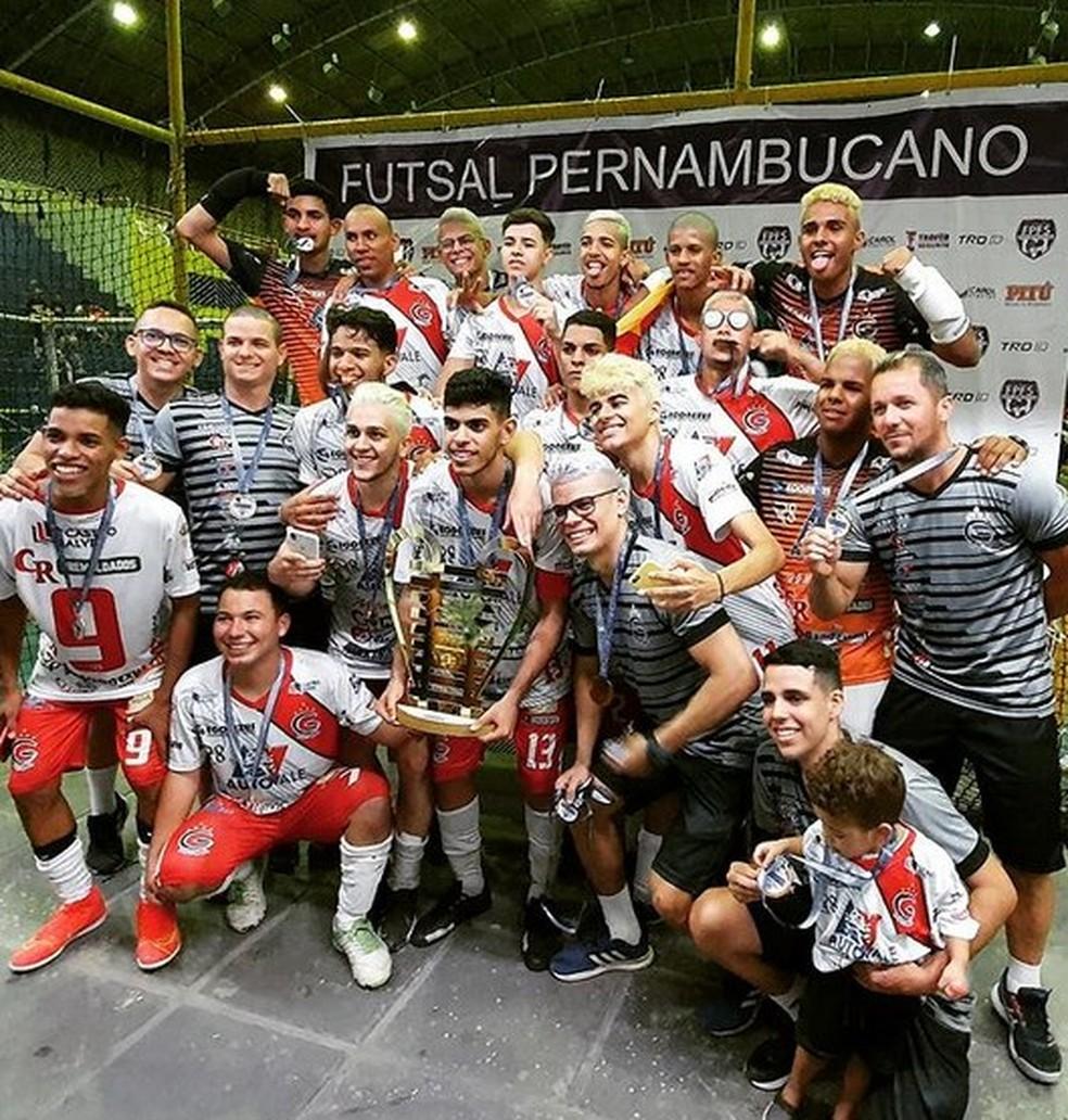 Garapa campe&atilde;o Pernambucano de Futsal sub-20 &mdash; Foto: Reprodu&ccedil;&atilde;o / Redes Sociais