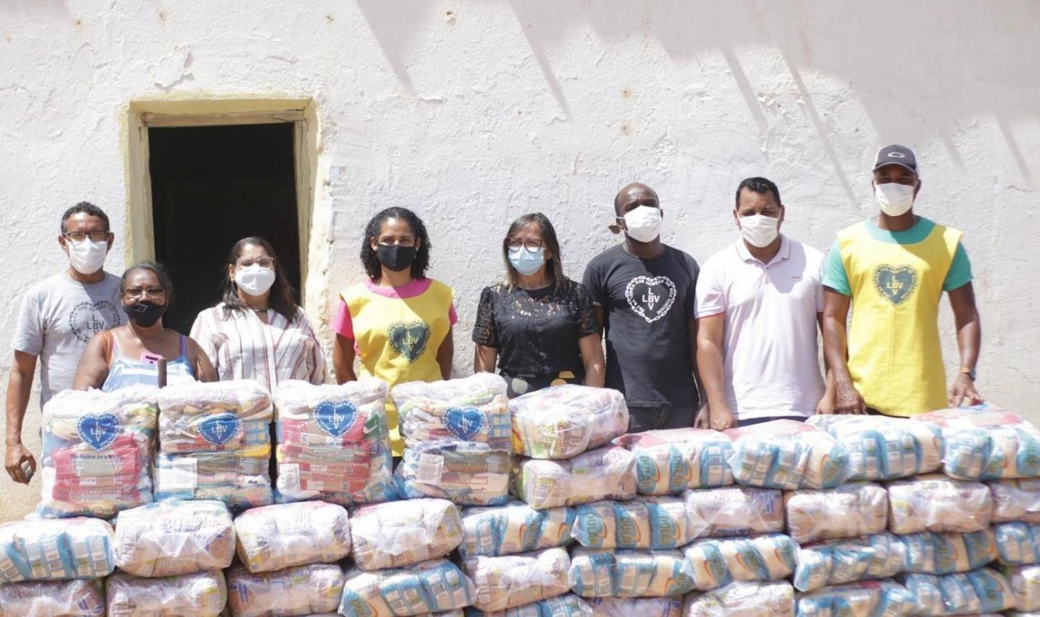 LBV realiza entrega de cestas básicas a famílias vulneráveis no Município de Curaçá, BA