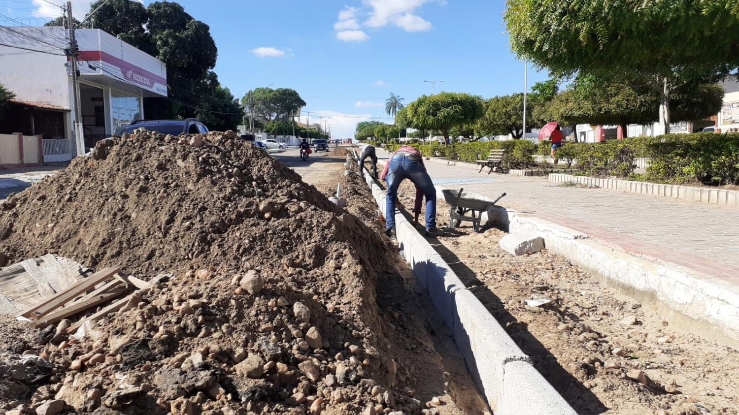 Obras da ciclovia continuam a todo vapor em Cabrobó, PE