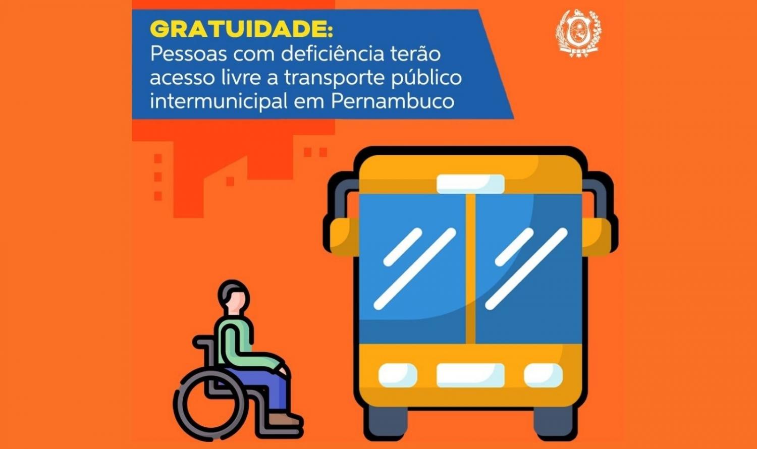Pessoas com Deficiência terão gratuidade no Transporte intermunicipal de Pernambuco