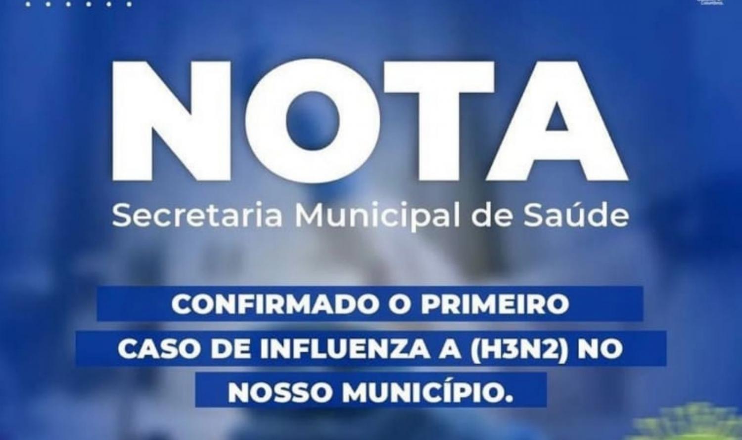 Secretaria de Saúde de Terra Nova confirma primeiro caso de influenza A H3N2, no Município.
