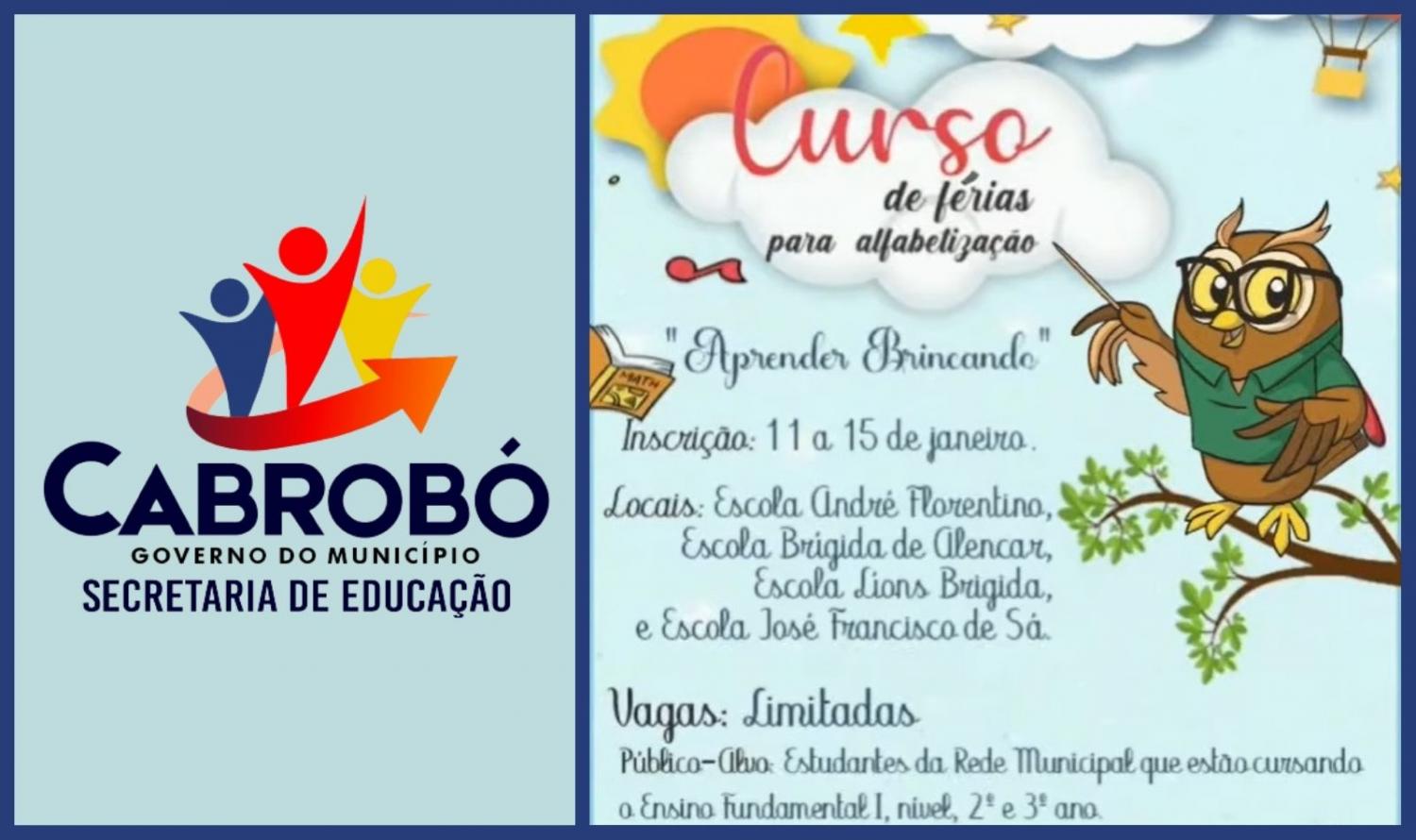 SEDUC lança curso de férias para alfabetização de crianças*.