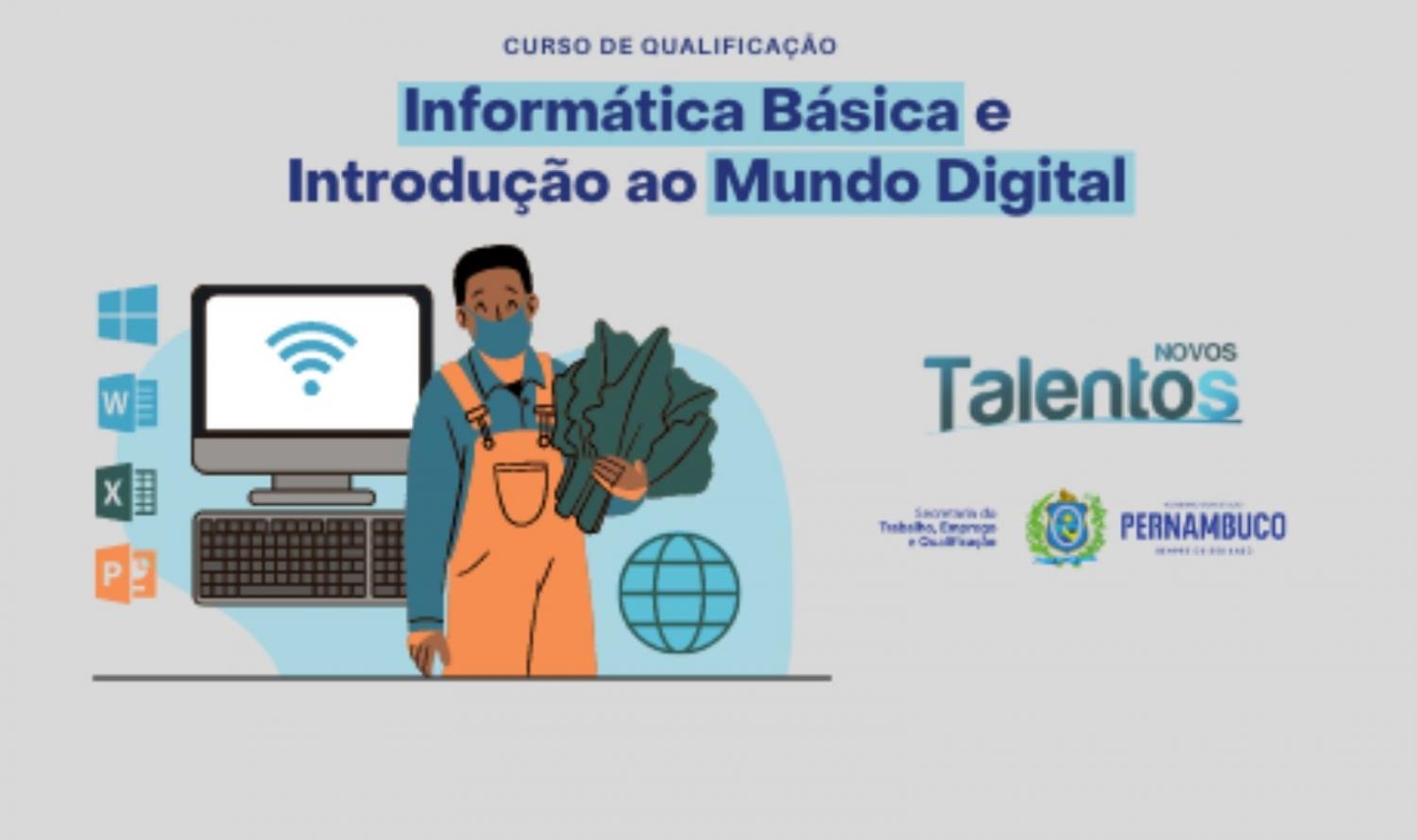 Governo de PE abre 20 vagas para curso gratuito de informática básica em Cabrobó. PE