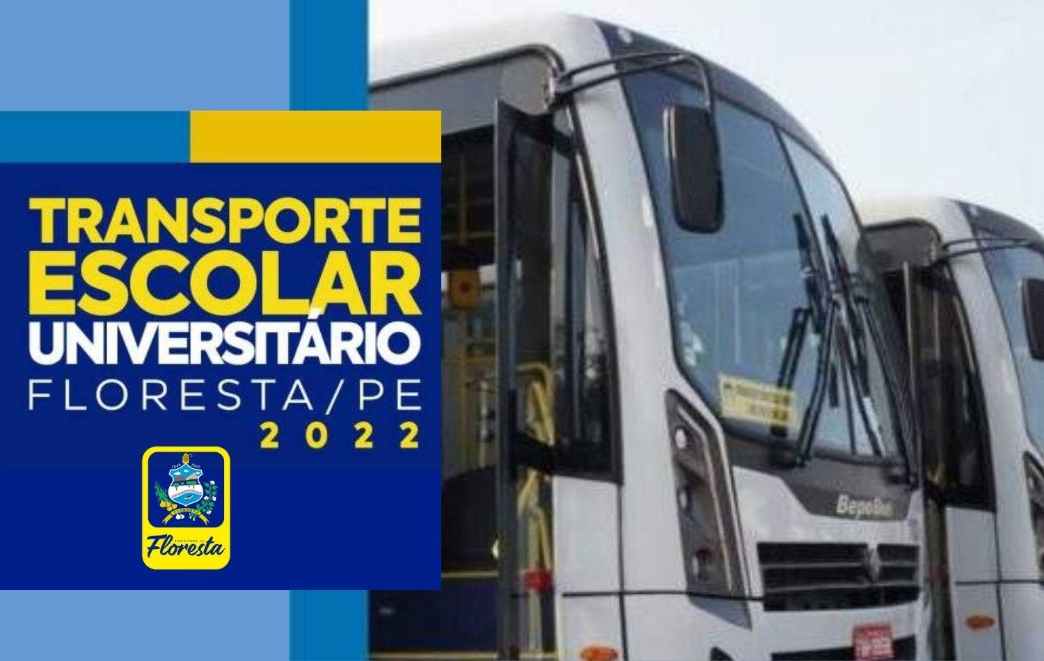 Prefeitura de Floresta realiza cadastro para Transporte Escolar Universitário