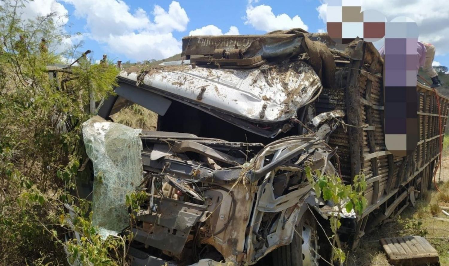 Motorista morre após perder controle de caminhão carregado de bois em Panelas, PE