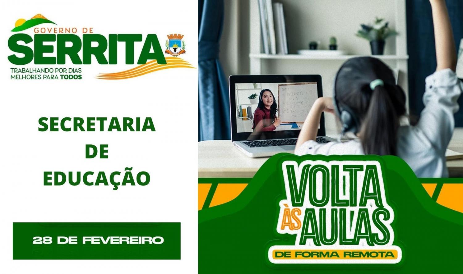 Prefeitura de Serrita define volta às aulas de forma remota