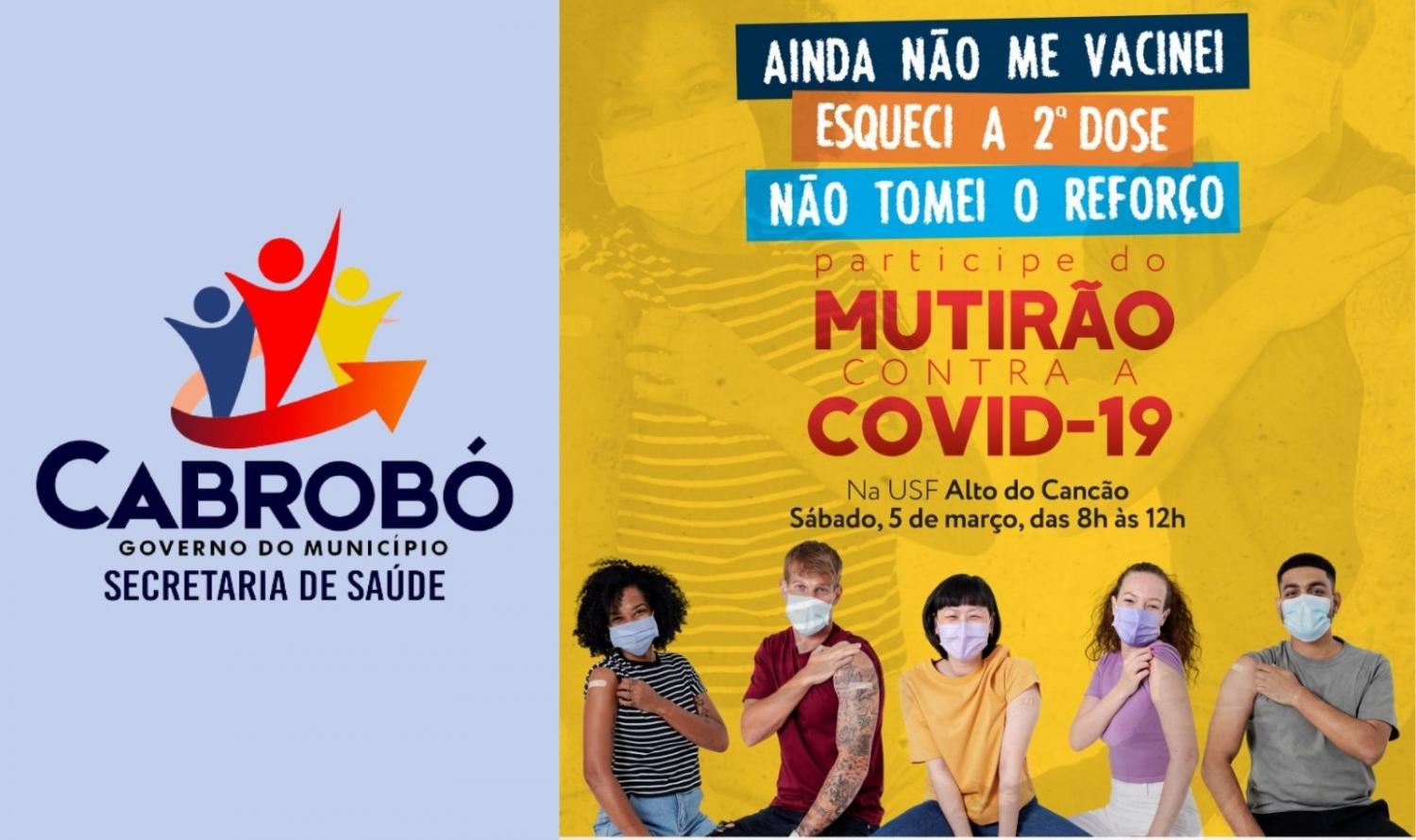 Cabrobó realiza no sábado (5), mutirão de vacinação para pessoas com atraso no esquema vacinal