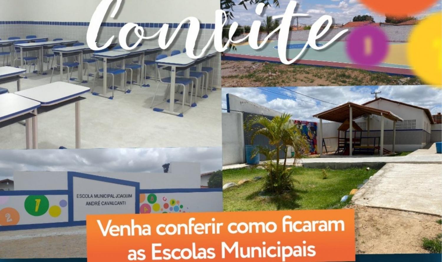 Governo de Cabrobó convida a população para cerimônia de entrega de reformas de escolas municipais