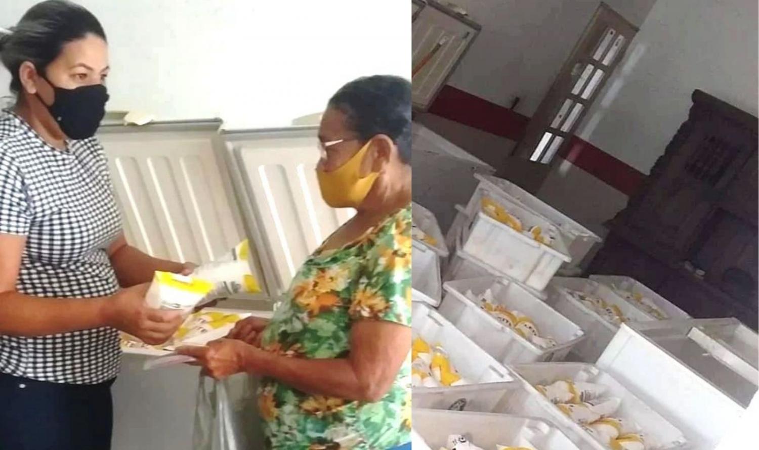 Prefeitura de Orocó realiza distribuição de Leite de Cabra.