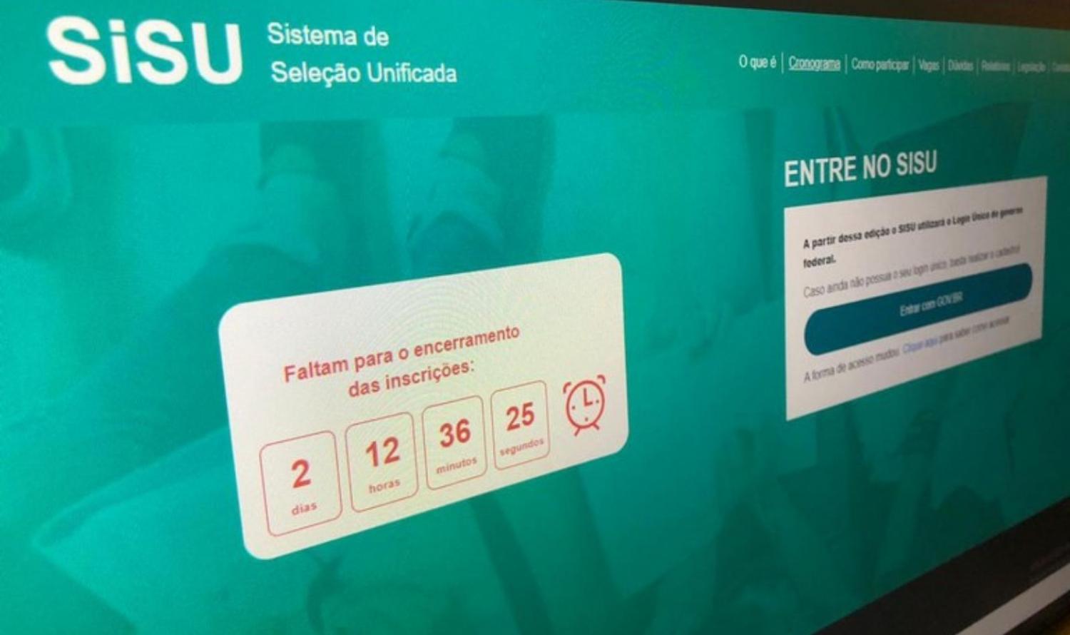 SISU: Prazo das matrículas para primeira chamada termina nesta terça-feira (8).