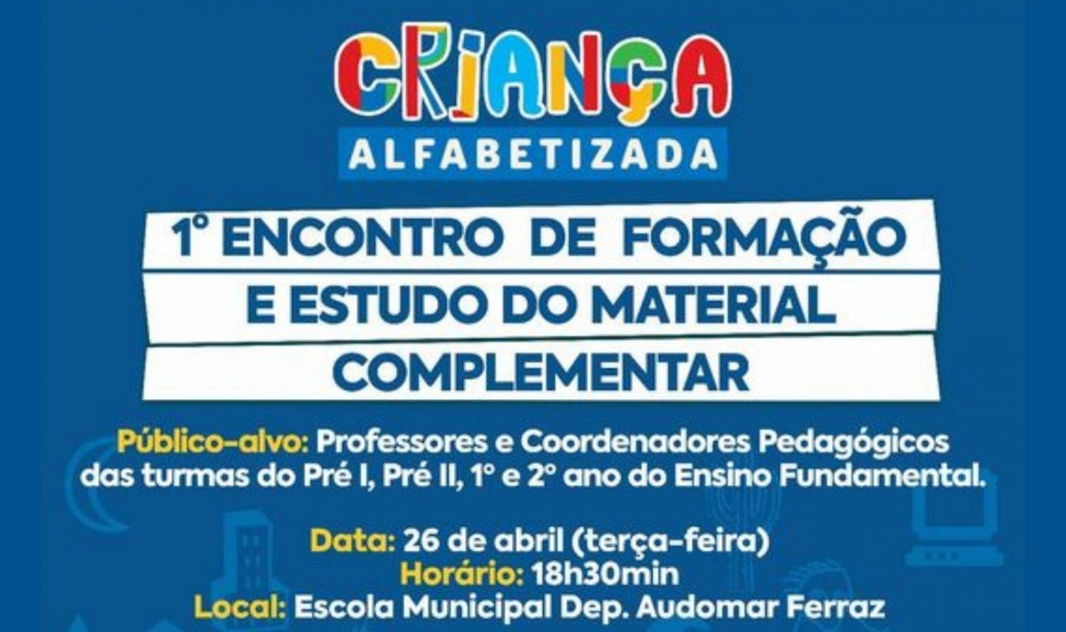 Prefeitura de Floresta promove 1º Encontro de Formação do Programa Criança Alfabetizada