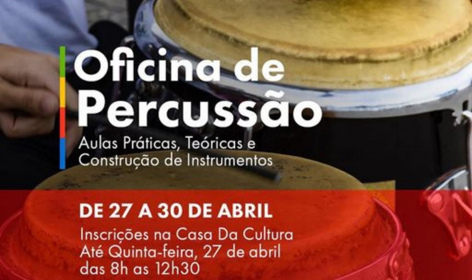 Prefeitura de Salgueiro abre inscrições para a Oficina de Percussão