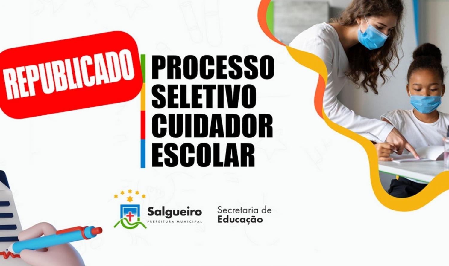 Prefeitura de Salgueiro vai reabrir inscrições de processo seletivo de Cuidador Escolar com 75 vagas