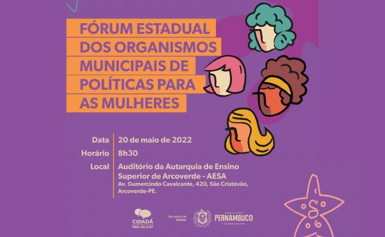 Arcoverde vai sediar Fórum Estadual dos Organismos Municipais de Políticas para Mulheres