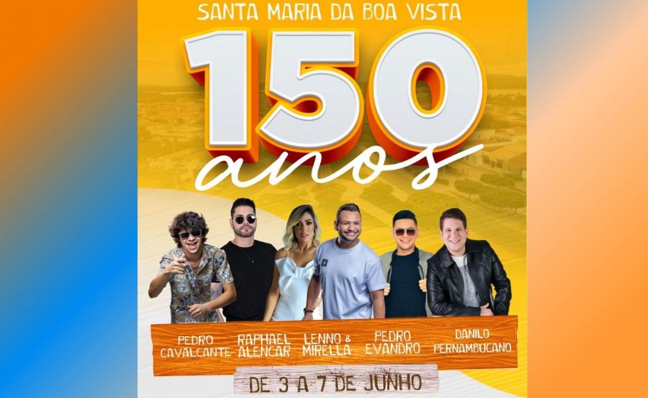 Prefeitura anuncia programação do aniversário de 150 anos de Santa Maria da Boa Vista, PE