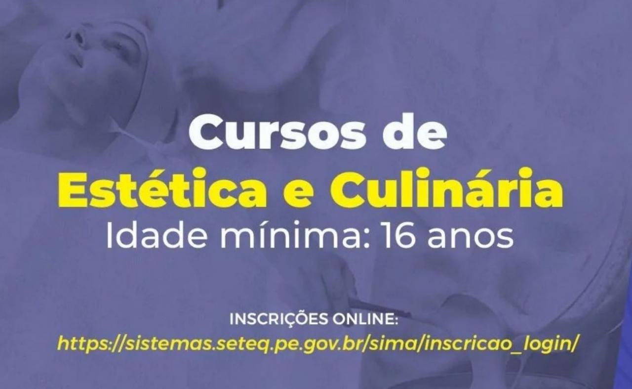 Prefeitura de Lagoa Grande oferece cursos de estética e culinária