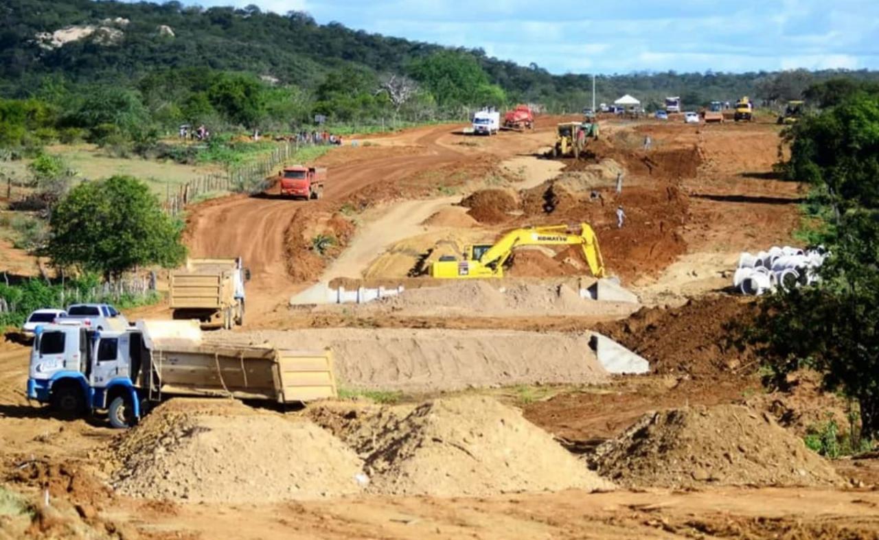 Obras da PE-499 avançam em Cabrobó e Terra Nova, no Sertão de PE