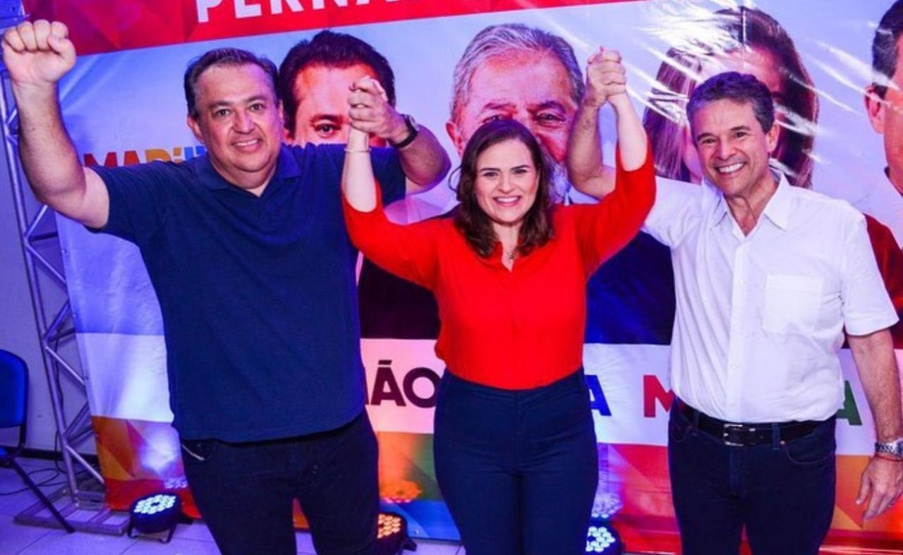 Pré-candidata Marília Arraes lança chapa com Sebastião Oliveira, em Serra Talhada, PE