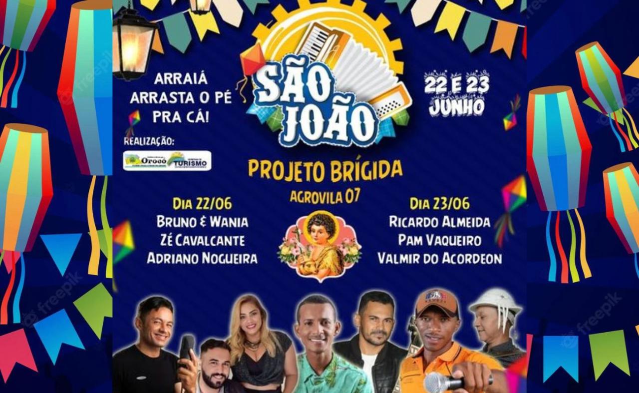 Prefeitura de Orocó divulga programação do São João no Projeto Brígida