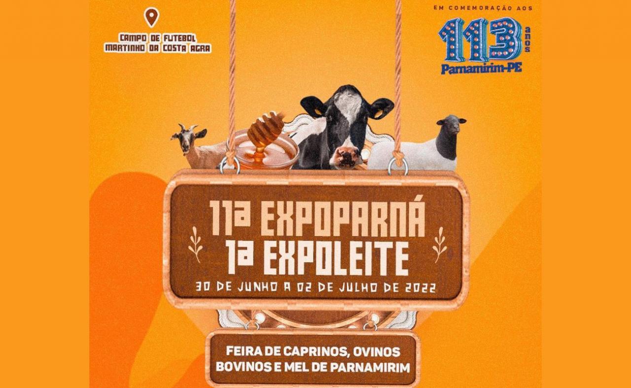 Prefeitura de Parnamirim divulga programação da 11ª ExpoParná e da da 1ª ExpoLeite.