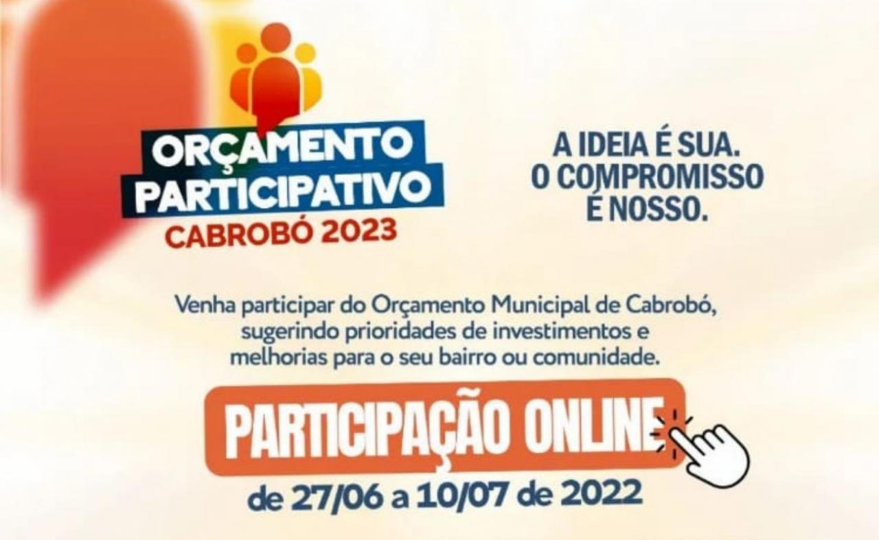 Prefeitura de Cabrobó promove Orçamento Participativo 2023