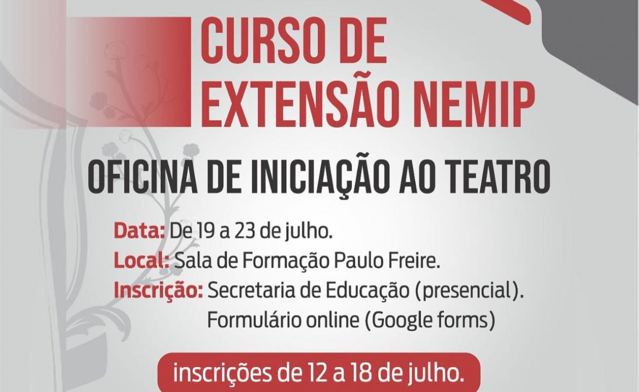 UFPE vai realizar em Sertânia oficina de iniciação ao teatro