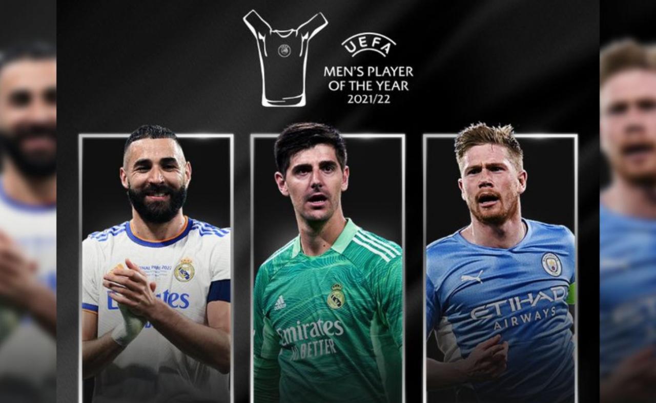 Benzema, Courtois e De Bruyne concorrem a prêmio Melhor do Ano da Uefa