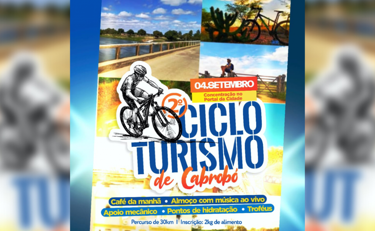 Estão abertas as inscrições para o 2°Cicloturismo de Cabrobó, PE