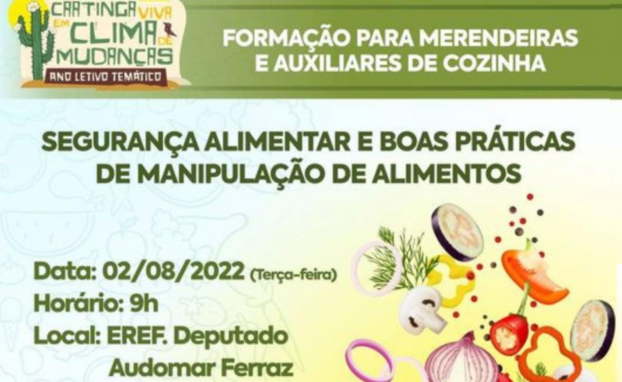 Prefeitura de Floresta vai realizar a I Formação para Merendeiras e Auxiliares de Cozinha