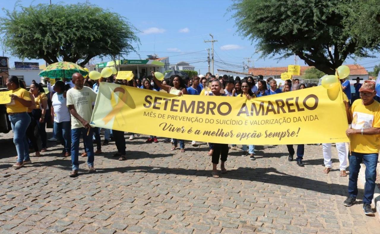 Curaçá realiza caminhada em alusão ao Setembro Amarelo