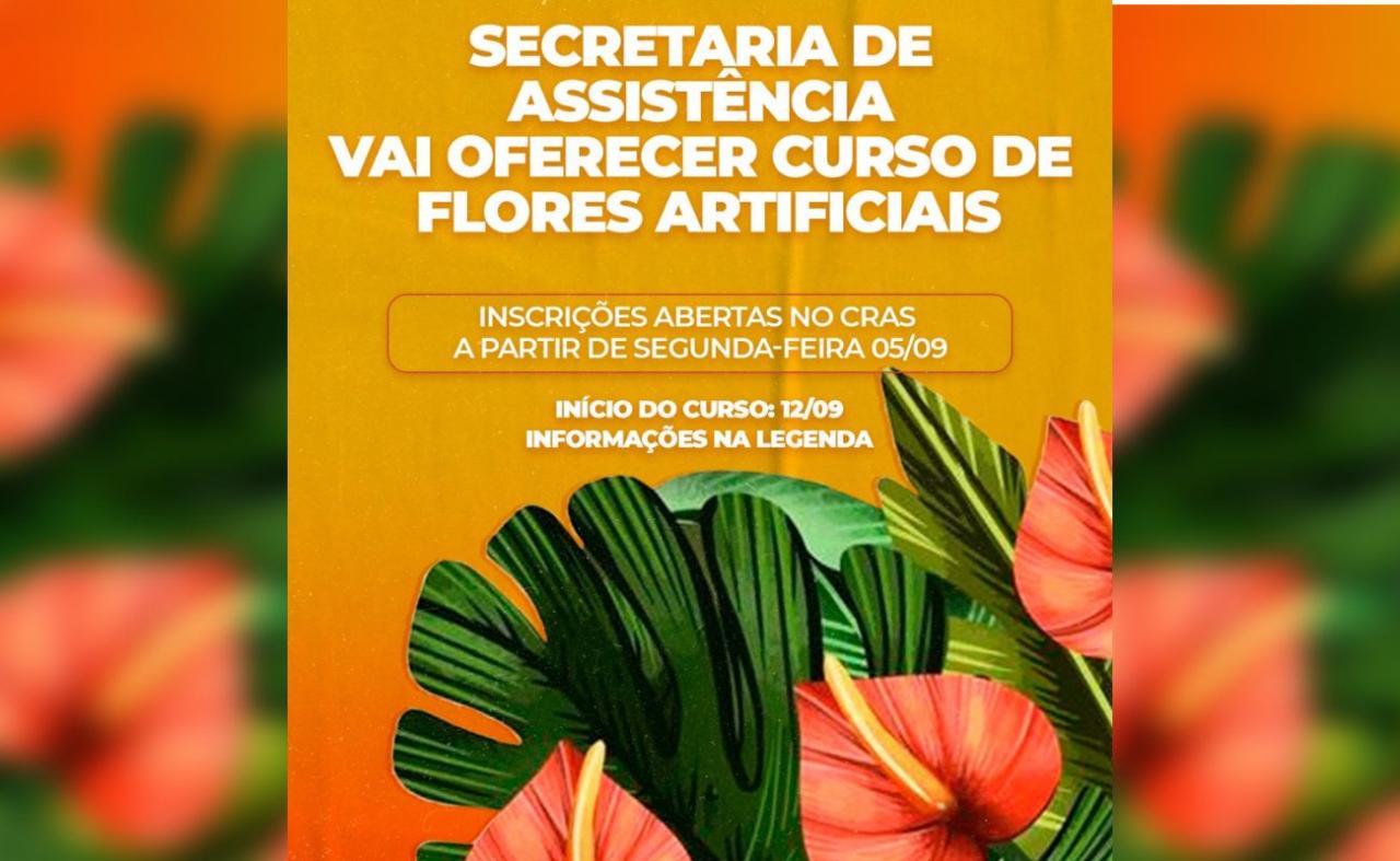 Prefeitura de Carnaíba vai realizar inscrições para oficina de Flores Artificiais   