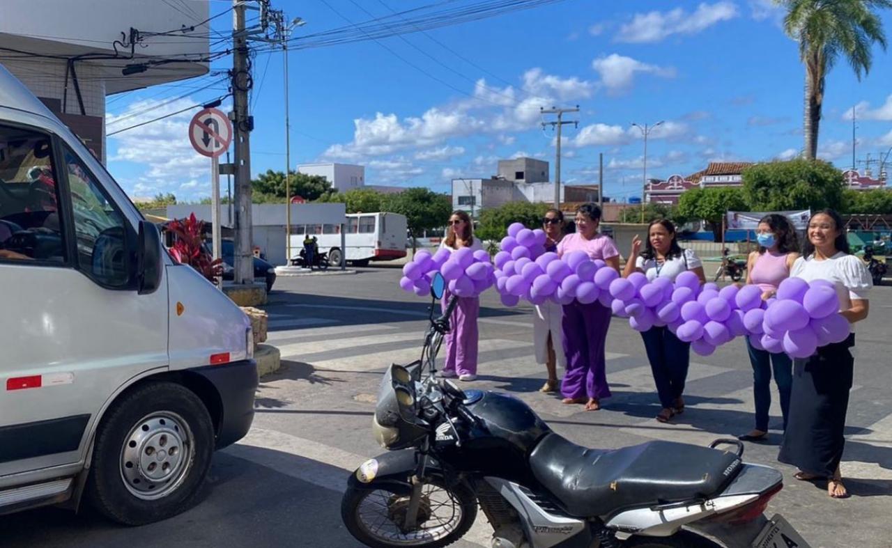 Prefeitura de Santa Maria da Boa Vista realiza blitz para marcar a Campanha Agosto Lilás