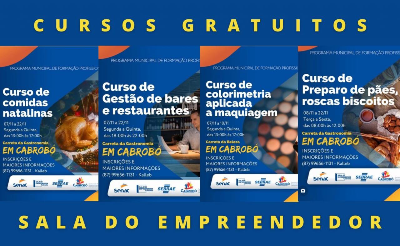 Cabrobó oferece 60 vagas para cursos gratuitos de capacitação