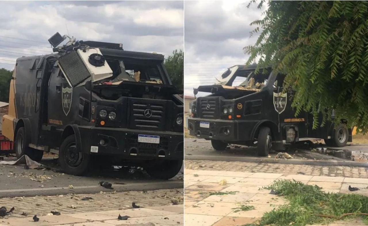 Carro forte é assaltado na PE 275, na divisa entre PB e PE