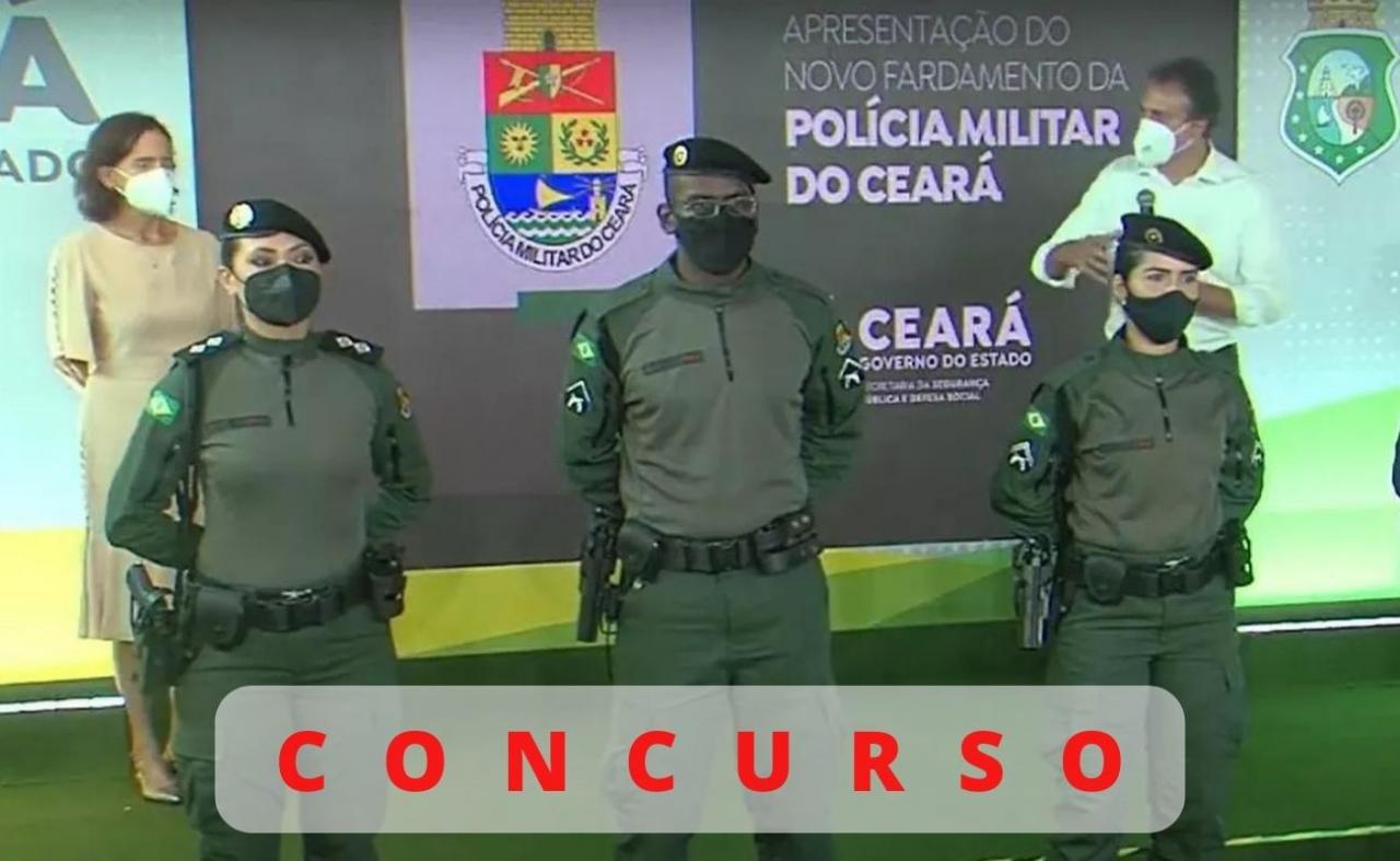 Concurso da Polícia Militar do Ceará abre inscrições em 24 de outubro