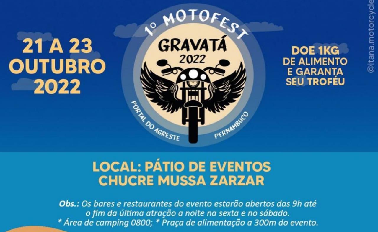 Gravatá realiza o 1° Motofest Gravatá 2022