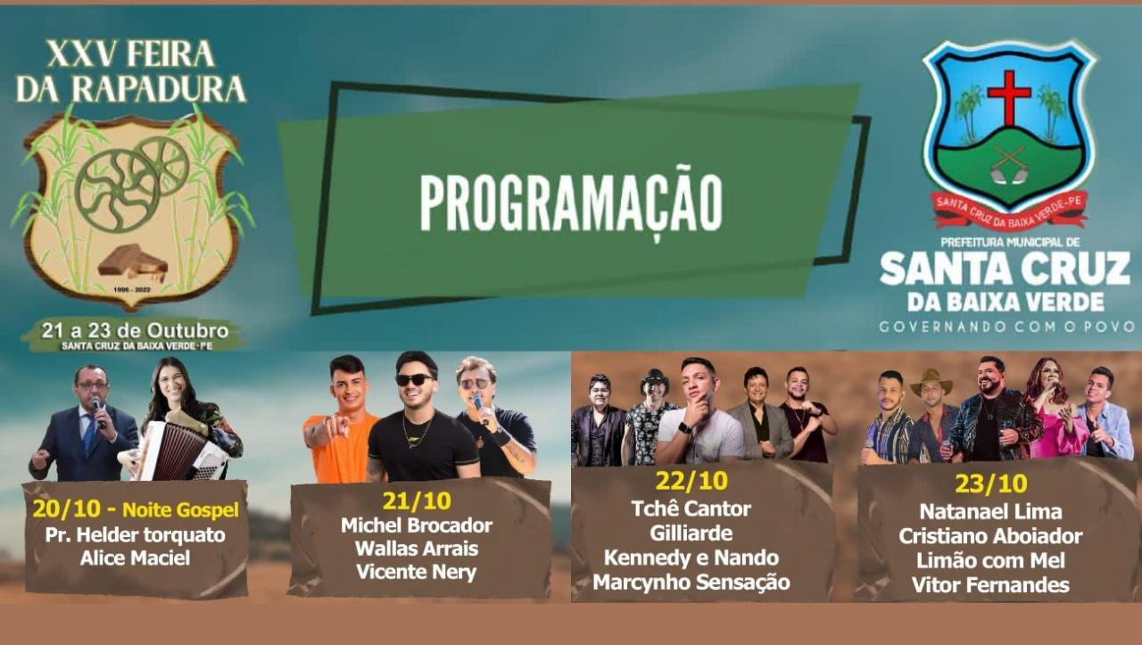 Santa Cruz da Baixa Verde promove a XXV Feira da Rapadura