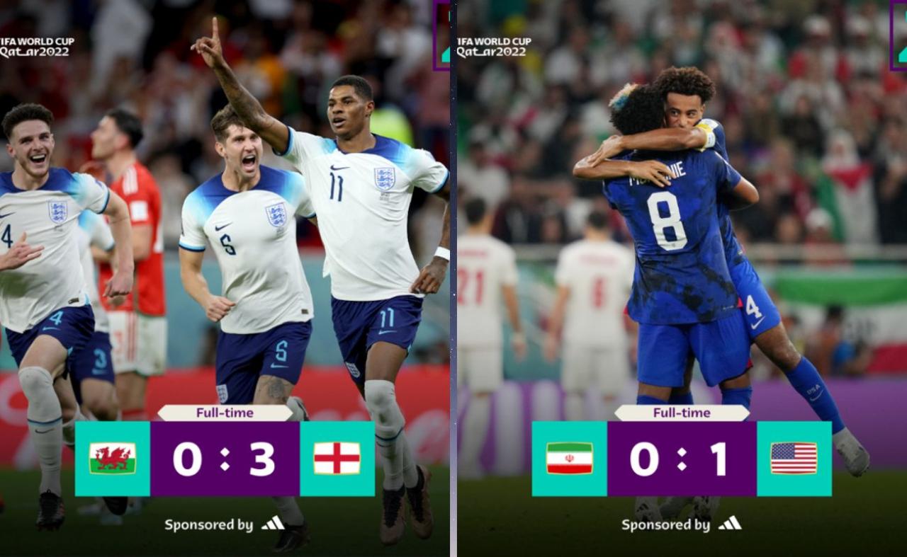 Inglaterra e Estados Unidos avançam às oitavas de final