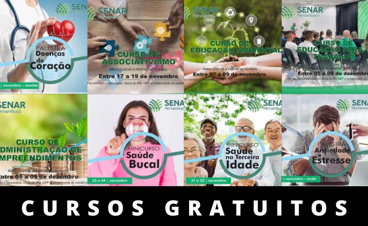 Prefeitura de Arcoverde e SENAR abrem inscrições gratuitas para cursos, minicursos e palestras 