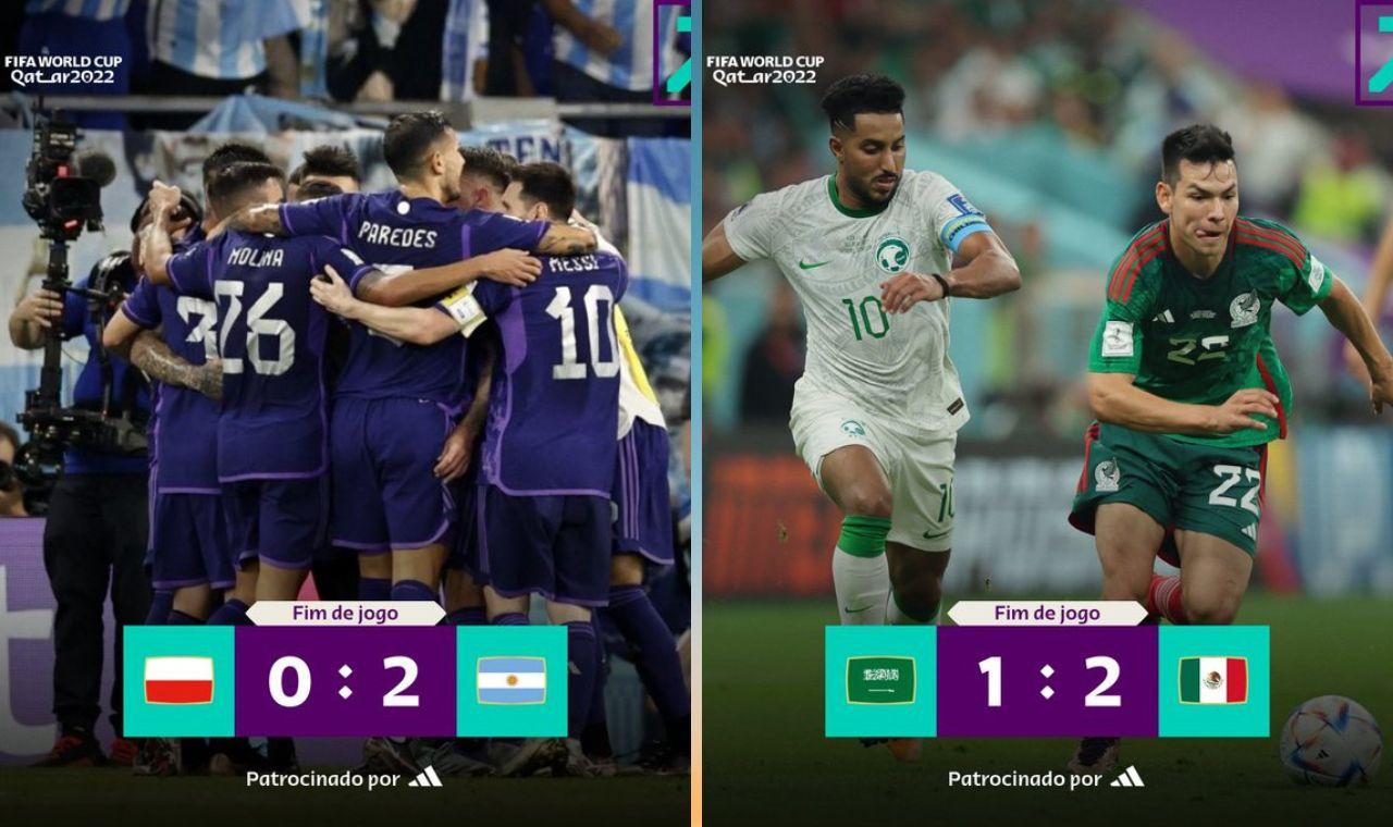 Argentina supera Polônia, mas ambas se classificam às oitavas de final