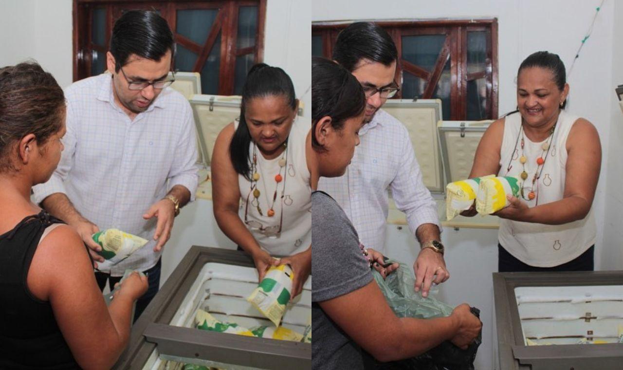 FAMÍLIAS DE IBIMIRIM INSCRITAS NOS PROGRAMAS SOCIAIS RECEBEM LEITES